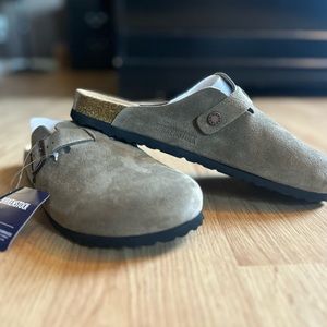 Birkenstock Boston Taupe unisex size 11